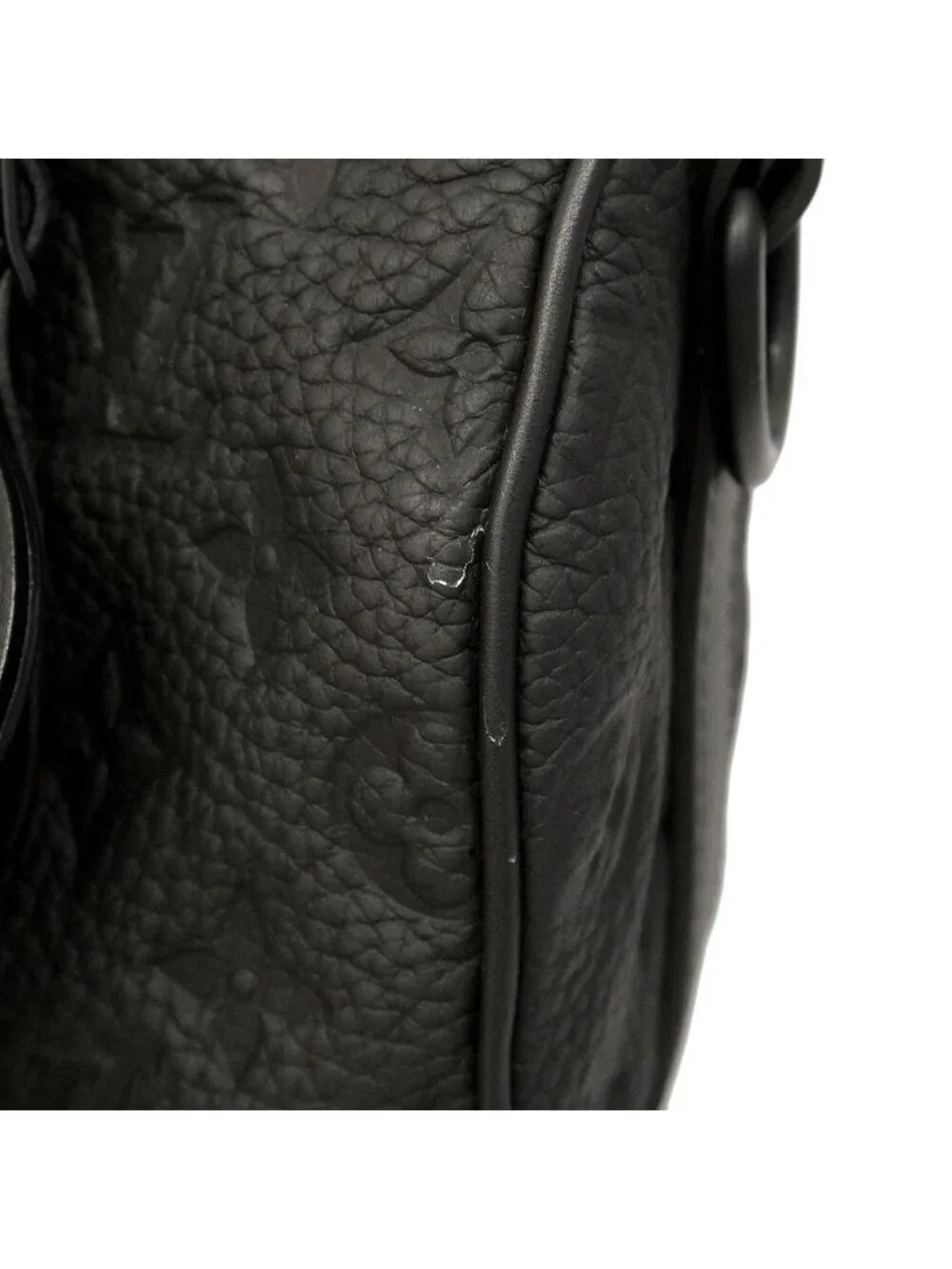 Louis Vuitton Handbag Monogram Taurillon Keepall Bandouliere 25 Black 2-Way